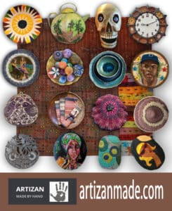 A collection of crafts and artworks from different cultures
